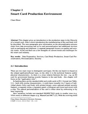 Chapter 2 Smart Card Production Environment 